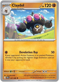 Claydol - 047/086 - ME04: Chaos Rising (CRI) #047/086 - Uncommon Pokémon Trading Card