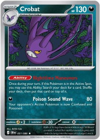 Crobat - 051/086 - ME04: Chaos Rising (CRI) #051/086 - Rare Pokémon Trading Card
