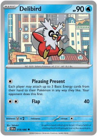 Delibird - ME04: Chaos Rising (CRI) #018/086 - Uncommon Pokémon Trading Card