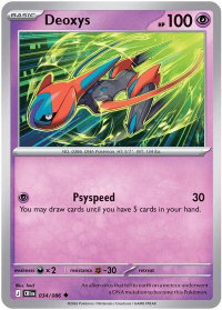 Deoxys - 034/086 - ME04: Chaos Rising (CRI) #034/086 - Uncommon Pokémon Trading Card