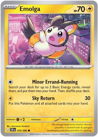 Emolga - ME04: Chaos Rising (CRI) #030/086 - Common Pokémon Trading Card