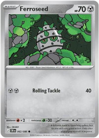 Ferroseed - ME04: Chaos Rising (CRI) #062/086 - Common Pokémon Trading Card