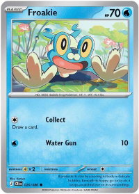Froakie - 020/086 - ME04: Chaos Rising (CRI) #020/086 - Common Pokémon Trading Card