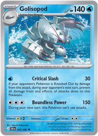 Golisopod - ME04: Chaos Rising (CRI) #026/086 - Uncommon Pokémon Trading Card