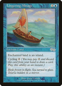 Lingering Mirage - Urza's Saga (USG) #84 - Uncommon Magic: The Gathering Trading Card