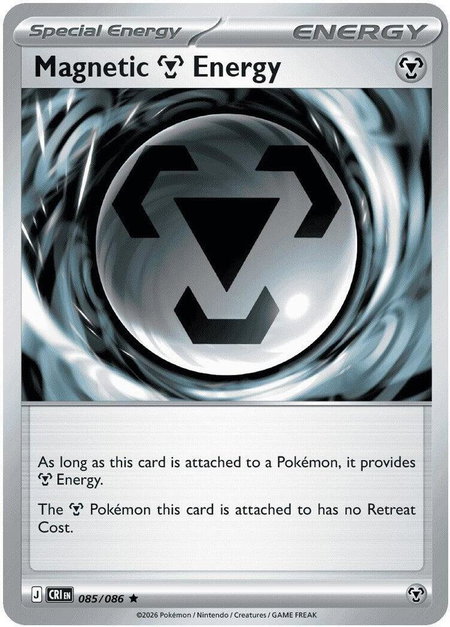 Magnetic M Energy trading card from ME04: Chaos Rising Magnetic M Energy - ME04: Chaos Rising Pokémon trading card