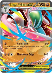 Mega Gallade ex - ME04: Chaos Rising (CRI) #048/086 - Double Rare Pokémon Trading Card
