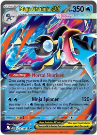 Mega Greninja ex - 022/086 - ME04: Chaos Rising (CRI) #022/086 - Double Rare Pokémon Trading Card