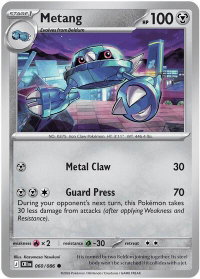 Metang - 060/086 - ME04: Chaos Rising (CRI) #060/086 - Common Pokémon Trading Card