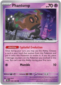 Phantump - ME04: Chaos Rising (CRI) #038/086 - Common Pokémon Trading Card