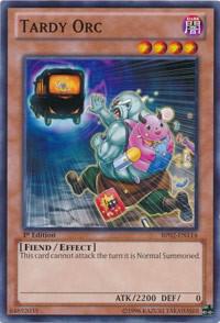 Tardy Orc trading card from Battle Pack 2: War of the Giants Tardy Orc - Battle Pack 2: War of the Giants YuGiOh trading card