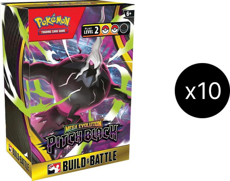 Pitch Black Build & Battle Box Display - ME05: Pitch Black Pokémon trading card