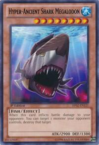 Hyper-Ancient Shark Megalodon - Battle Pack 2: War of the Giants (BP02) #BP02-EN121 - Rare YuGiOh Trading Card
