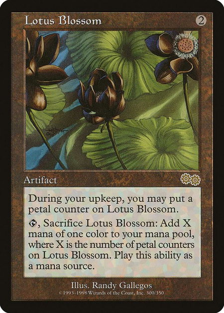 Lotus Blossom - Urza's Saga Magic: The Gathering trading card