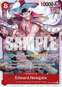 Edward.Newgate - The Time of Battle (OP16) #OP16-003 - Super Rare One Piece Trading Card