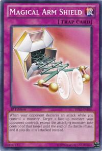 Magical Arm Shield trading card from Battle Pack 2: War of the Giants Magical Arm Shield - Battle Pack 2: War of the Giants YuGiOh trading card