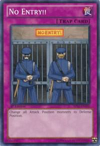 No Entry!! trading card from Battle Pack 2: War of the Giants No Entry!! - Battle Pack 2: War of the Giants YuGiOh trading card
