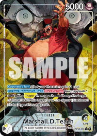 Marshall.D.Teach (080) (Alternate Art) - The Time of Battle (OP16) #OP16-080 - Leader One Piece Trading Card