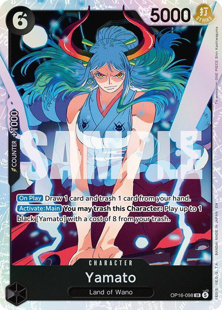 Yamato (098) trading card from The Time of Battle Yamato (098) - The Time of Battle One Piece trading card