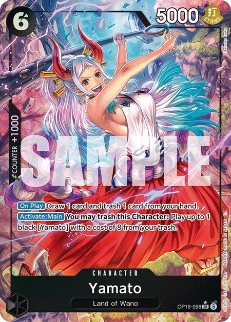 Yamato (098) (Alternate Art) - The Time of Battle One Piece trading card
