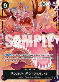 Kouzuki Momonosuke (085) (Alternate Art) - The Time of Battle (OP16) #OP16-085 - Rare One Piece Trading Card