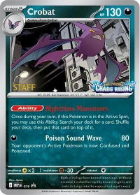 Crobat - 076 [Staff] - ME: Mega Evolution Promo (MEP) #076 - Promo Pokémon Trading Card