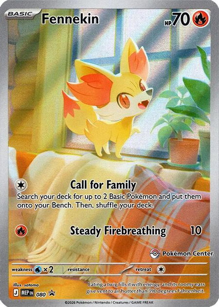 Fennekin - 080 (Pokemon Center Exclusive) - ME: Mega Evolution Promo Pokémon trading card