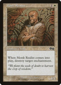 Monk Realist - Urza's Saga (USG) #21 - Common Magic: The Gathering Trading Card