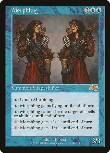 Morphling trading card from Urza's Saga Morphling - Urza's Saga Magic: The Gathering trading card