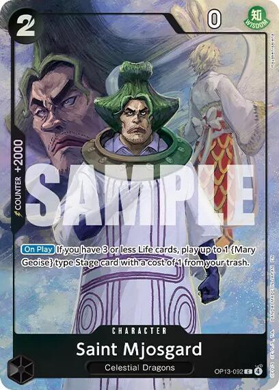 Saint Mjosgard (Premium Card Collection -Best Selection Vol. 6-) trading card from One Piece Promotion Cards Saint Mjosgard (Premium Card Collection -Best Selection Vol. 6-) - One Piece Promotion Cards One Piece trading card