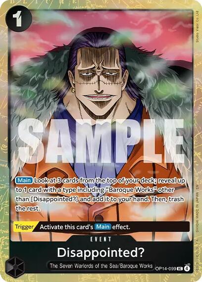 Disappointed? (Premium Card Collection -Best Selection Vol. 6-) trading card from One Piece Promotion Cards Disappointed? (Premium Card Collection -Best Selection Vol. 6-) - One Piece Promotion Cards One Piece trading card