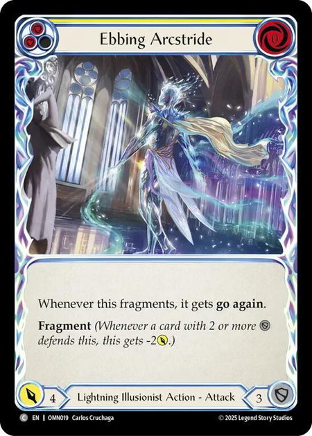 Ebbing Arcstride (Yellow) - Omens of the Third Age Flesh and Blood trading card