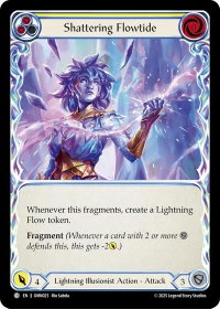 Shattering Flowtide (Yellow) - Omens of the Third Age (OMN) #OMN025 - Common Flesh and Blood Trading Card