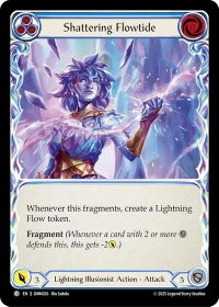 Shattering Flowtide (Blue) - Omens of the Third Age (OMN) #OMN026 - Common Flesh and Blood Trading Card