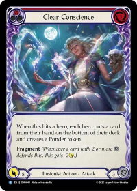Clear Conscience (Red) - Omens of the Third Age (OMN) #OMN041 - Rare Flesh and Blood Trading Card