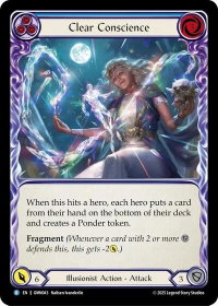 Clear Conscience (Blue) - Omens of the Third Age (OMN) #OMN043 - Rare Flesh and Blood Trading Card