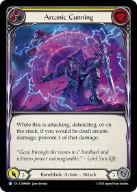 Arcanic Cunning (Yellow) - Omens of the Third Age (OMN) #OMN089 - Rare Flesh and Blood Trading Card