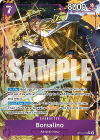 Borsalino (Alternate Art) - The Time of Battle (OP16) #OP16-073 - Rare One Piece Trading Card