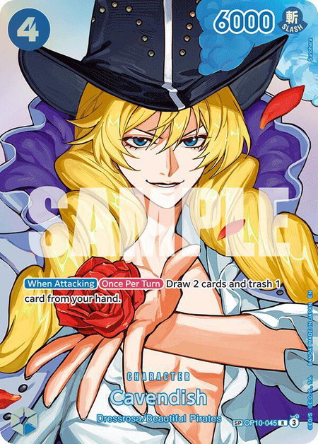 Cavendish (SP) trading card from The Time of Battle Cavendish (SP) - The Time of Battle One Piece trading card