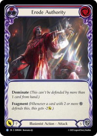 Erode Authority (Red) - Omens of the Third Age (OMN) #OMN044 - Rare Flesh and Blood Trading Card