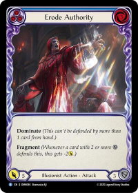 Erode Authority (Blue) - Omens of the Third Age (OMN) #OMN046 - Rare Flesh and Blood Trading Card