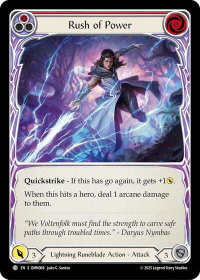 Rush Of Power (Red) - Omens of the Third Age (OMN) #OMN068 - Common Flesh and Blood Trading Card