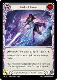 Rush Of Power (Blue) - Omens of the Third Age (OMN) #OMN070 - Common Flesh and Blood Trading Card