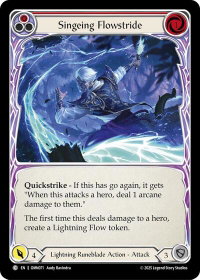 Singeing Flowstride (Red) - Omens of the Third Age (OMN) #OMN071 - Common Flesh and Blood Trading Card