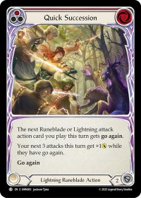 Quick Succession (Red) - Omens of the Third Age (OMN) #OMN083 - Common Flesh and Blood Trading Card