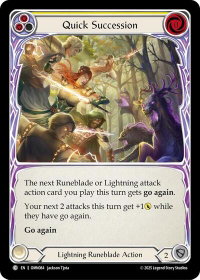 Quick Succession (Yellow) - Omens of the Third Age (OMN) #OMN084 - Common Flesh and Blood Trading Card