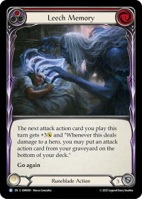 Leech Memory (Red) - Omens of the Third Age (OMN) #OMN091 - Rare Flesh and Blood Trading Card