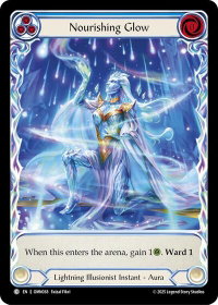 Nourishing Glow (Blue) (Extended Art) - Omens of the Third Age (OMN) #OMN038 - Common Flesh and Blood Trading Card