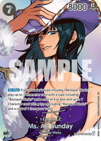 Ms. All Sunday (SP) - The Time of Battle (OP16) #OP14-084 - Super Rare One Piece Trading Card