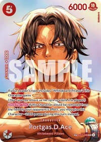 Portgas.D.Ace (SP) - The Time of Battle (OP16) #ST15-005 - Super Rare One Piece Trading Card